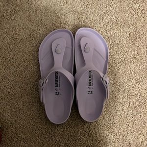 Birkenstock plastic lavender sandals